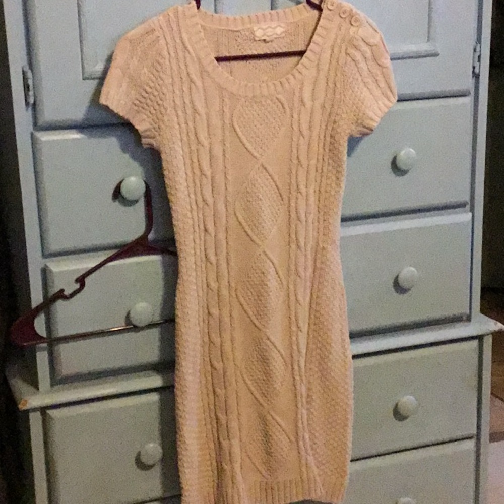 Pink Rose sweater dress